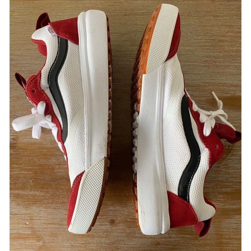 Vans Women's Red and White Sneakers - Picture 8 of 16